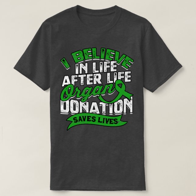 Organspende Operation Niere Spender T-Shirt (Design vorne)
