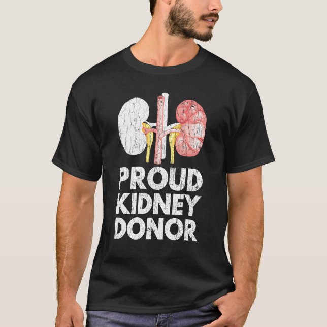 Organspende Proud Nierenspender Grafik T-Shirt (Vorderseite)