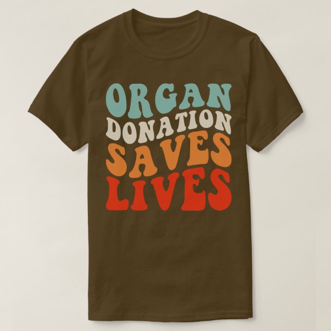 Organspende Rette Leben T-Shirt (Design vorne)
