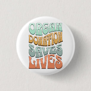 Organspende Rettet Leben T-Shirt Button