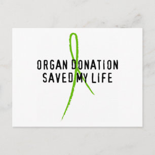 Organspende Rettete mein Leben Postkarte