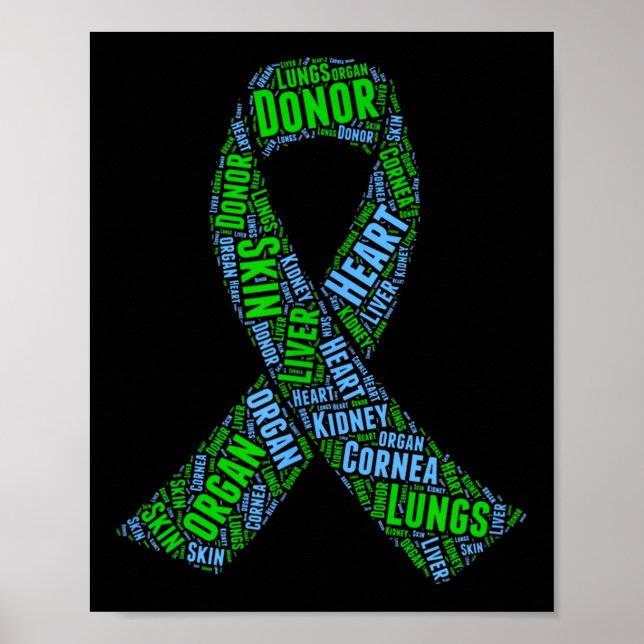 Organspendenbewusstsein Transplantation oder Empfä Poster (Vorne)