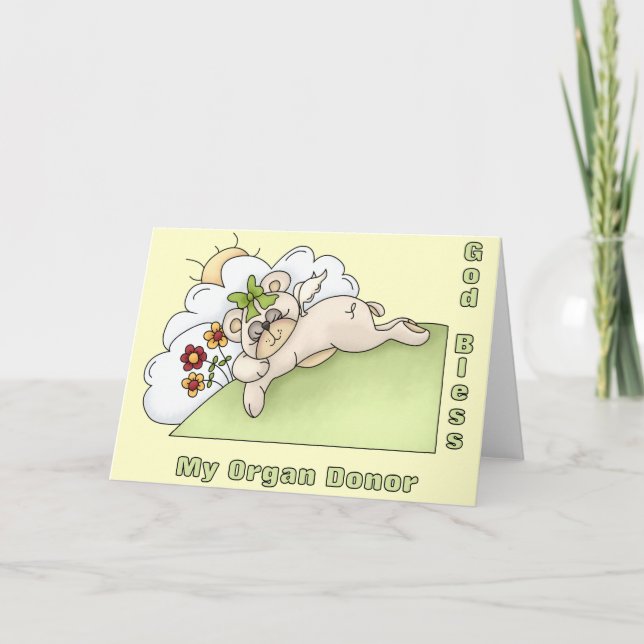 Organspender dank dankeskarte (Vorderseite)