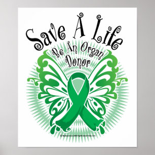 Organspender Schmetterling 3 Poster