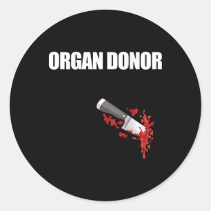 Organspenderspende Blut-Wunde Niere Meme auf Byck  Runder Aufkleber