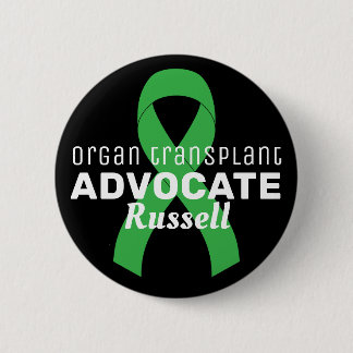 Organtransplantat-Verfechter-Schleife schwarzer Kn Button
