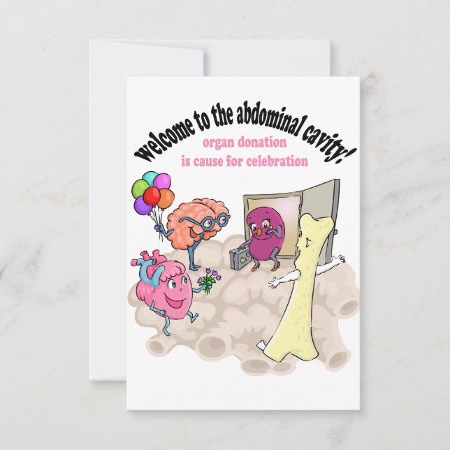 Organtransplantation Einladung (Vorderseite)