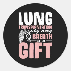 Organtransplantation Lung Transplantation Überlebe Runder Aufkleber