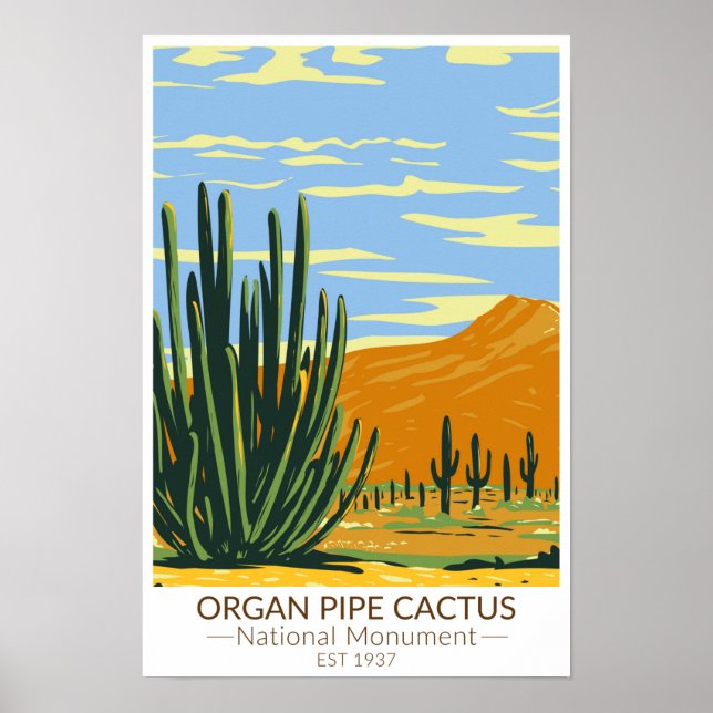 Orgel Pipe Cactus National Monument Arizona Poster (Vorne)