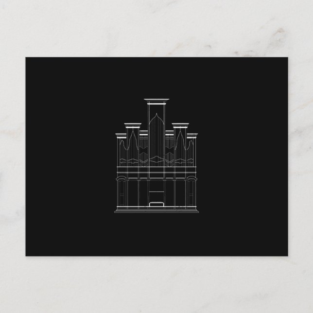 Orgel Postkarte (Vorderseite)