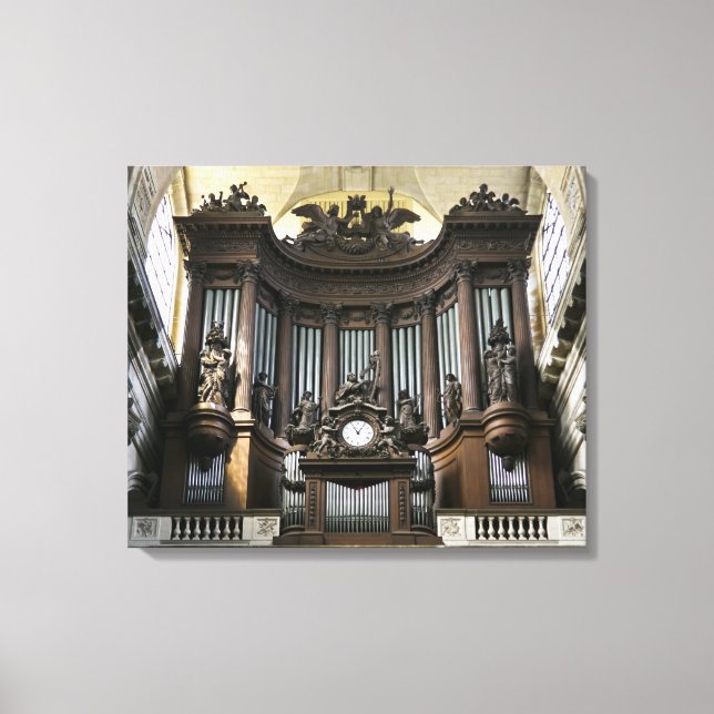 Orgel St Sulpice Leinwanddruck (Vorderseite)