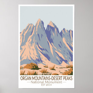 Orgelgebirge Wüstengipfel Nationaldenkmal Poster