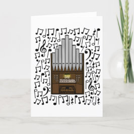 Orgelmusik Organist Musiker Feiertagskarte