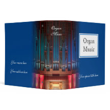 Orgelmusikmappe - Blau 2 Zoll