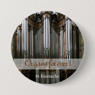 Orgeln für immer! St Eustache Knopf Button