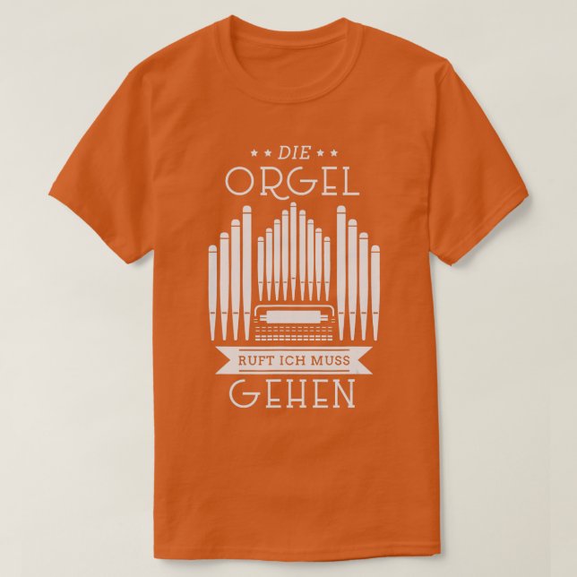Orgelorchester Orgelmusik Piazza della Riforma T-Shirt (Design vorne)