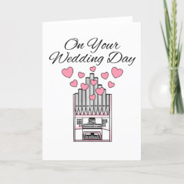 Orgelorgel Hochzeitskarte Organist Musiker Dankeskarte