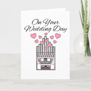 Orgelorgel Hochzeitskarte Organist Musiker Dankeskarte