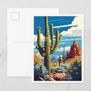Orgelpfeife Kaktus Arizona Reisebild Postkarte