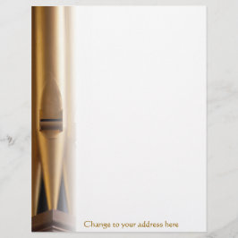 Orgelpfeifebriefkopf mit Adresse Briefkopf