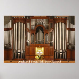 Orgelposter der Auckland Tower Hall Poster