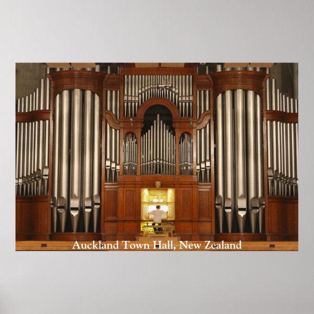 Orgelposter der Auckland Tower Hall Poster (Vorne)
