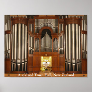 Orgelposter der Auckland Tower Hall Poster
