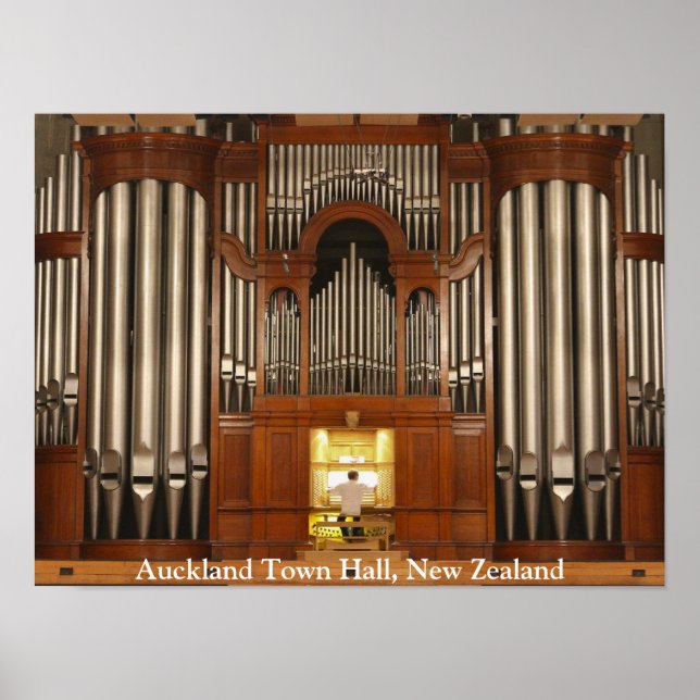 Orgelposter der Auckland Tower Hall Poster (Vorne)