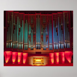 Orgelposter der Christchurch Town Hall ohne Titel Poster