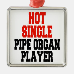 Orgelspieler aus Hot Single Silbernes Ornament