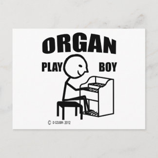 Orgelspieljunge Postkarte