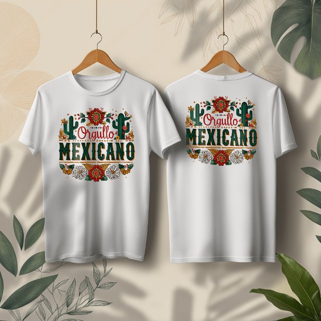 Orgullo Mexicano Design, hispanischer Kulturerbe M Tri-Blend Shirt (Von Creator hochgeladen)