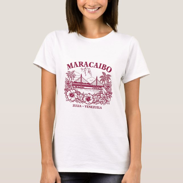 Orgullo Zuliano | Maracaibo Venezuela Design T-Shirt (Vorderseite)
