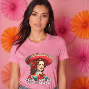Orgullosa de ser Hispana Hispanic Heritage Spanisc T-Shirt