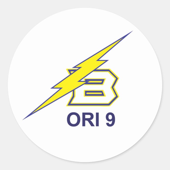 ORI 9 - Rundkleber Runder Aufkleber (Vorderseite)