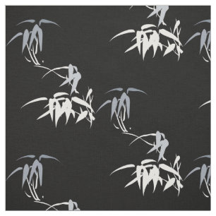 Orient-Akzent-Bambusskizze-chinesische Tinte Sumi Stoff