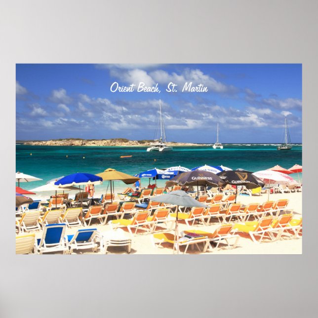 Orient Beach, St. Martin Poster (Vorne)