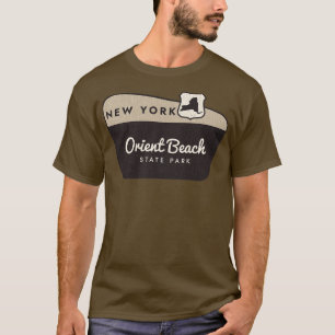 Orient Beach Staat Park New York Welcome Sign T-Shirt