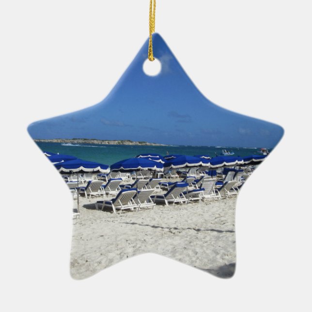 Orient-Bucht-Strand Keramik Ornament (Vorne)
