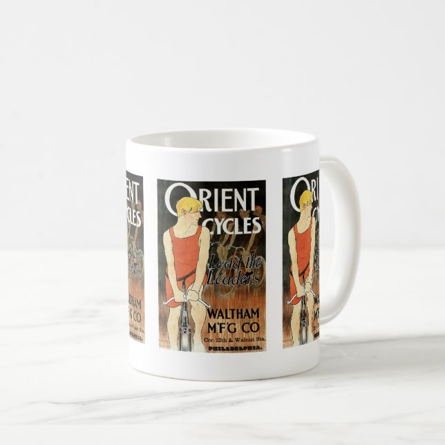 Orient Cycles Bicycle Ad Coffee Tasse (VorderseiteRechts)