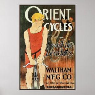 Orient Cycles Vintage Fahrradwerbung Poster