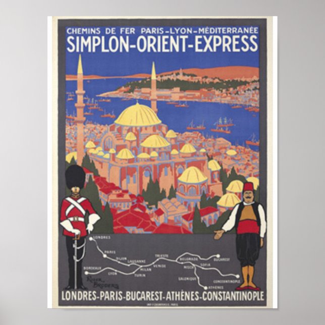 Orient Express nach Konstantinopel Poster (Vorne)