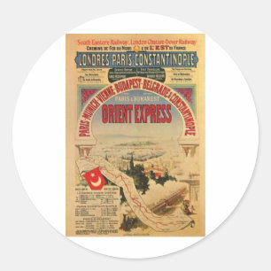 Orient Express Runder Aufkleber