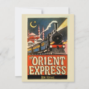 Orient-Express-Zug, Text hinzufügen, personalisier