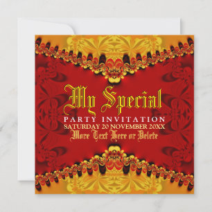 Orient Jungle Art Party Einladung