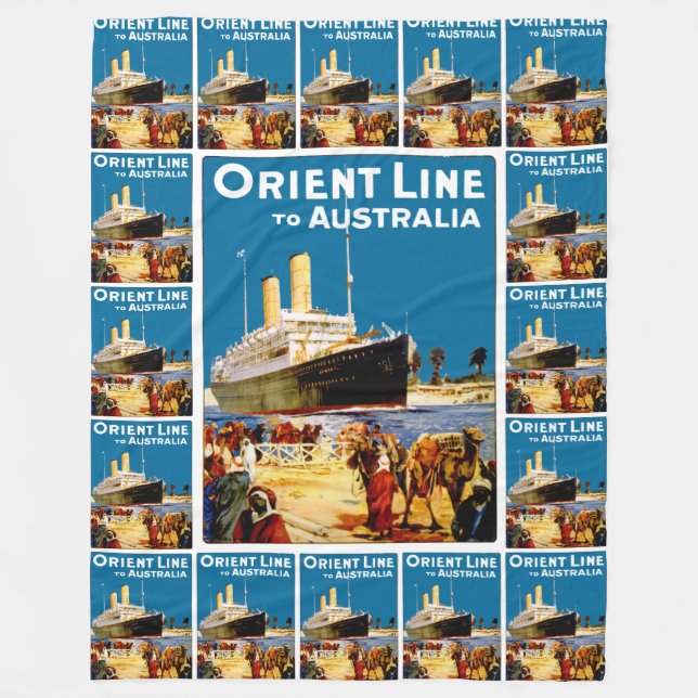 Orient Line nach Australien Fleecedecke (Vorderseite)