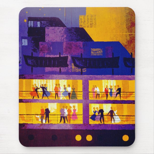 Orient Line ~ Party auf Deck Mousepad (Vorne)