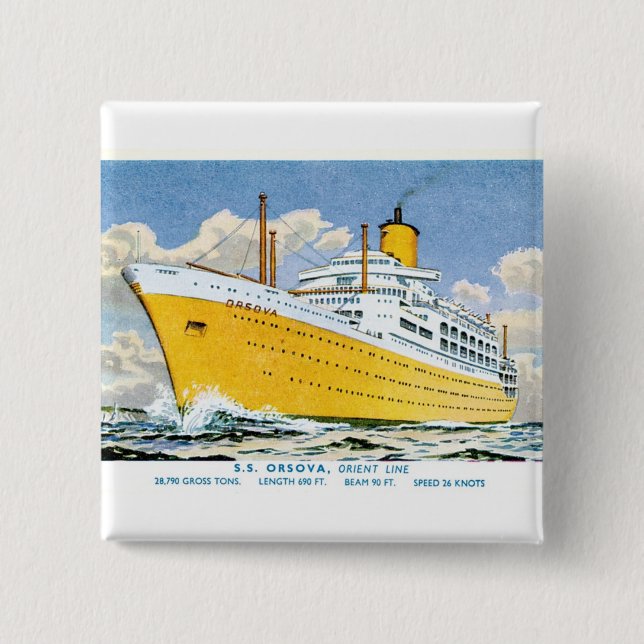 Orient Lines Orsova Button (Vorderseite)
