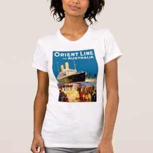 Orient-Linie nach Australien T-Shirt