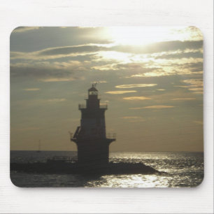 Orient-Punkt-Leuchtturm-Sonnenuntergang 3 Mousepad